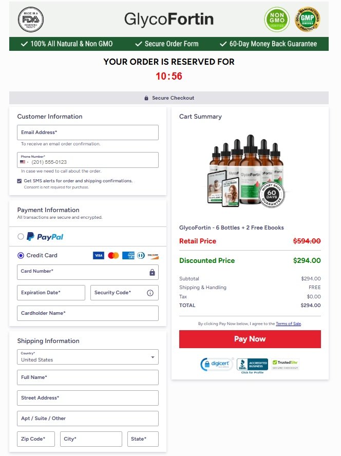 GlycoFortin secure purchase protection badge